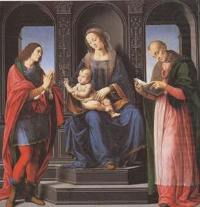 LORENZO DI CREDI The Virgin and child with st Julian and st Nicholas of Myra (mk05) china oil painting image